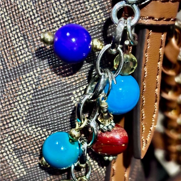 Charming bag charm with Heart Pendant handmade purse charm, zipper charm - Picture 9 of 9